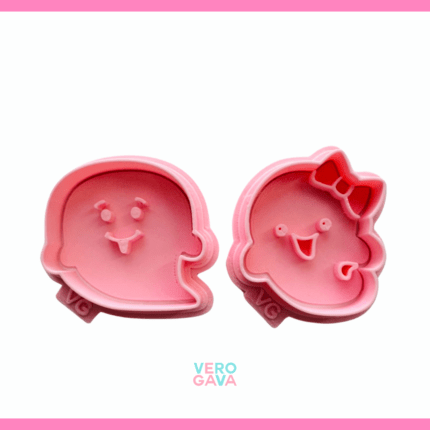 Cortador de galleta fantasmas pareja 5cm